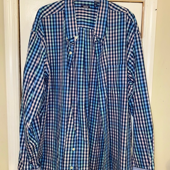 Izod Long sleeves 5XL PLAID - Picture 2 of 3